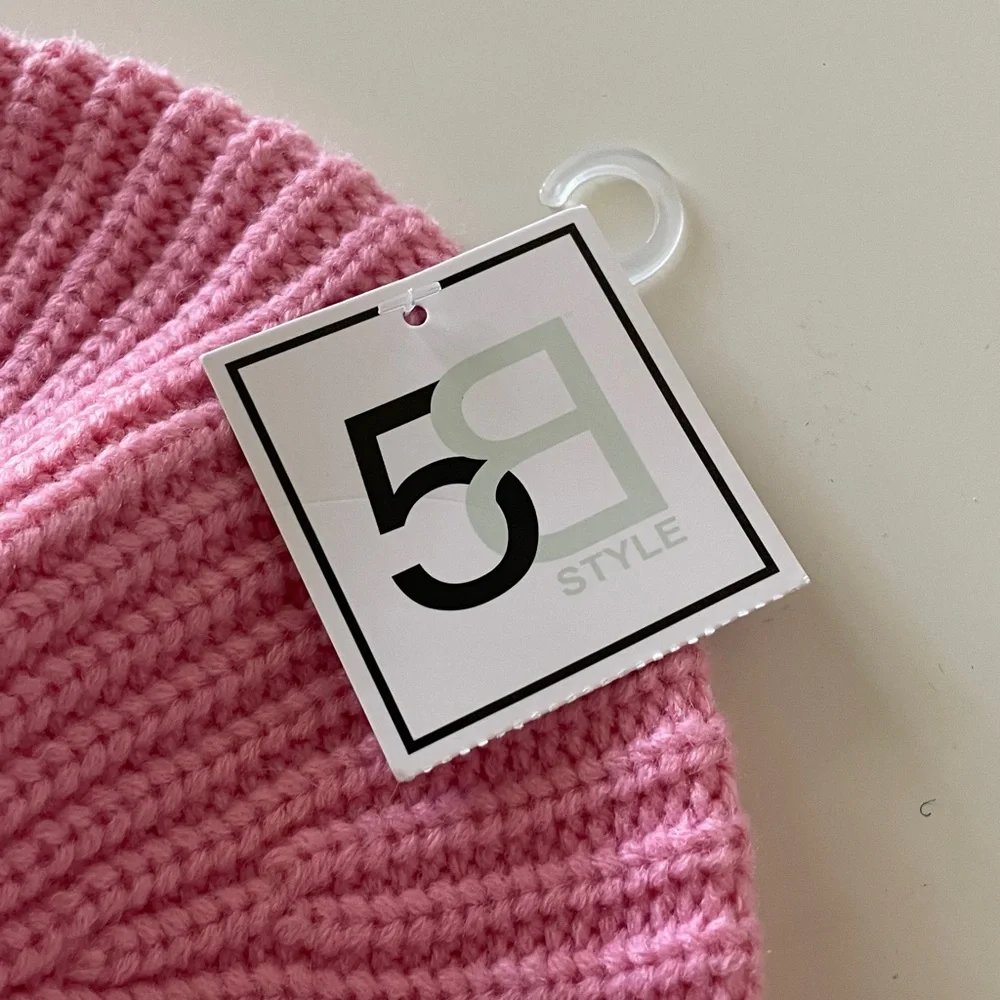Knit Beret Knitted Pink